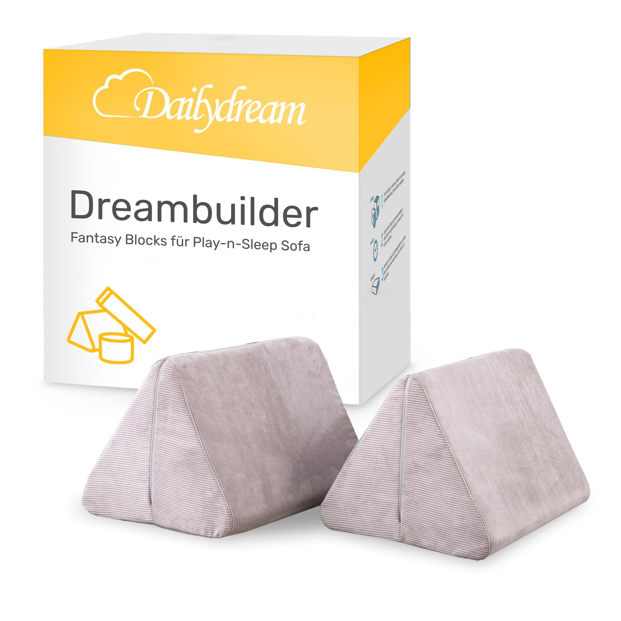 Dailydream Fantasy Blocks per Dreambuilder Divano da Gioco per Bambini, Grigio