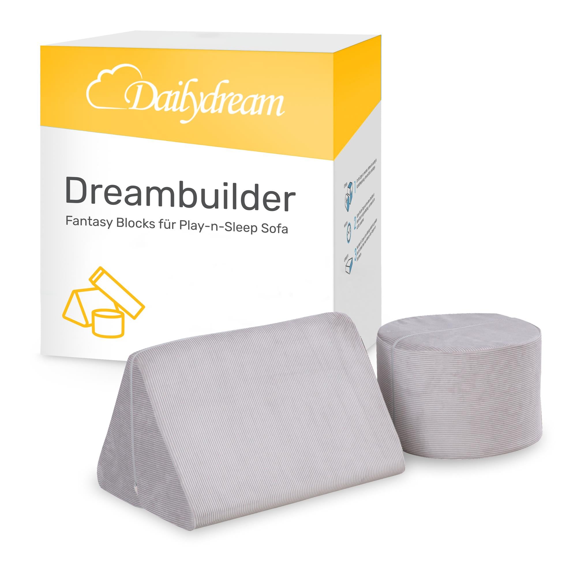 Dailydream Fantasy Blocks per Dreambuilder Divano da Gioco per Bambini, Grigio