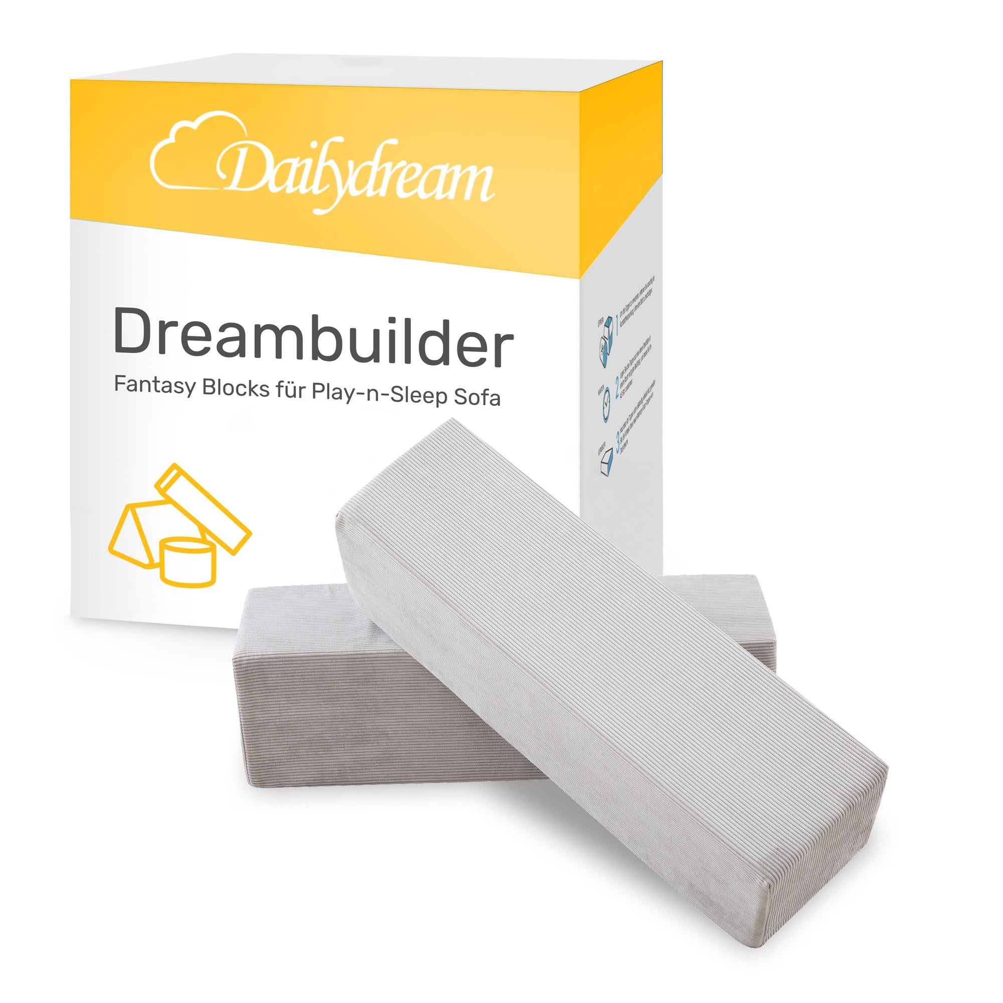 Dailydream Fantasy Blocks per Dreambuilder Divano da Gioco per Bambini, Grigio