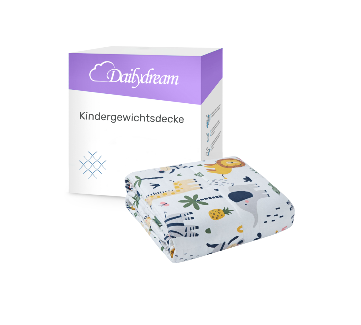 Manta lastrada para niños Dailydream hecha de 100% algodón